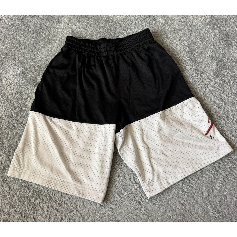 Jordan Boys‎ Jumpman Basketball Shorts Large Black White Mesh Breathable